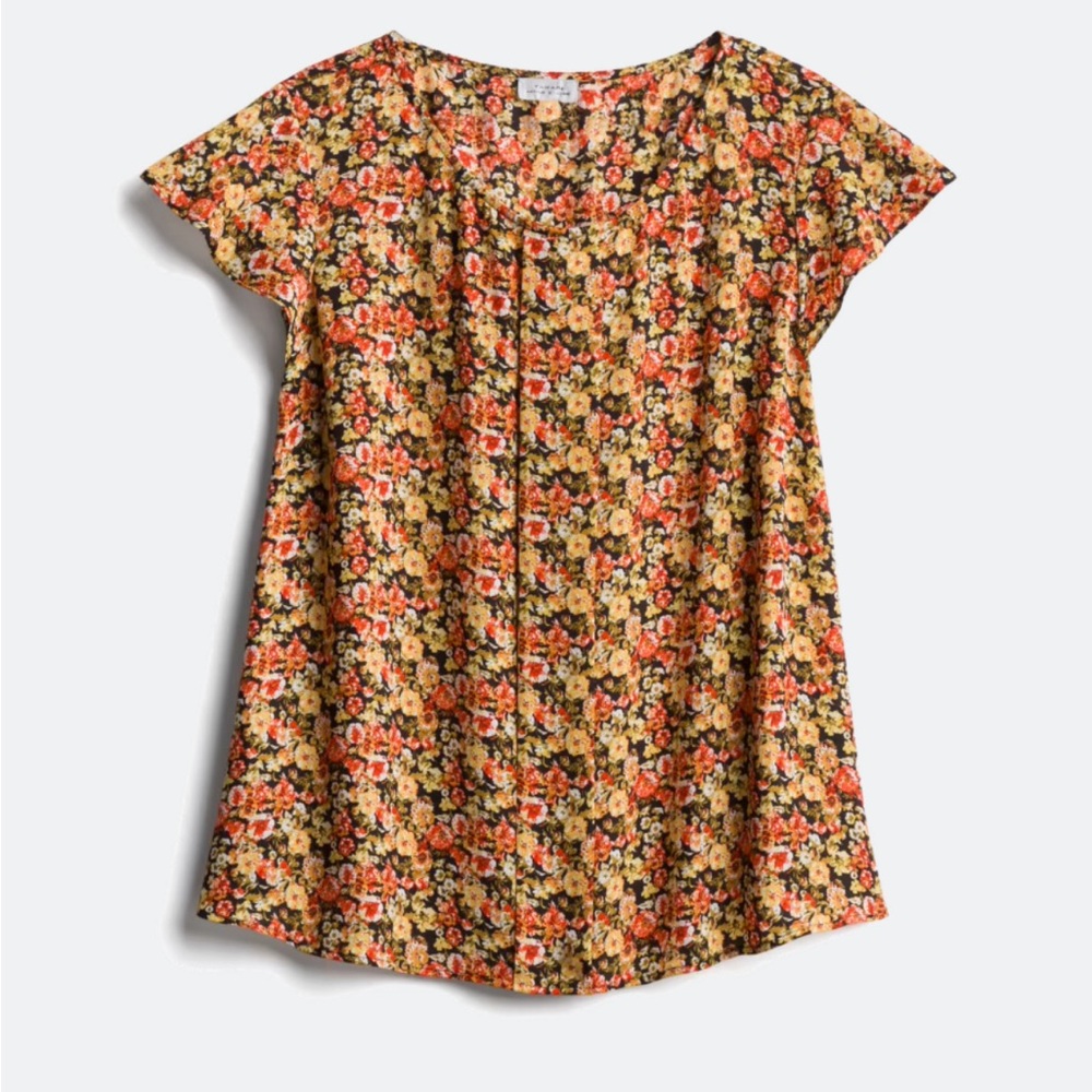 Tisha Pleat Detail Blouse 2X